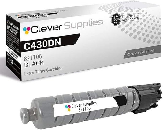 CS Replacement Toner Cartridge Compatible with Ricoh C430DN 821105 Black Color Laser Aficio SP C430DN Aficio SP C431DN Aficio SP C431DN-HS Aficio SP C431DNHT Black