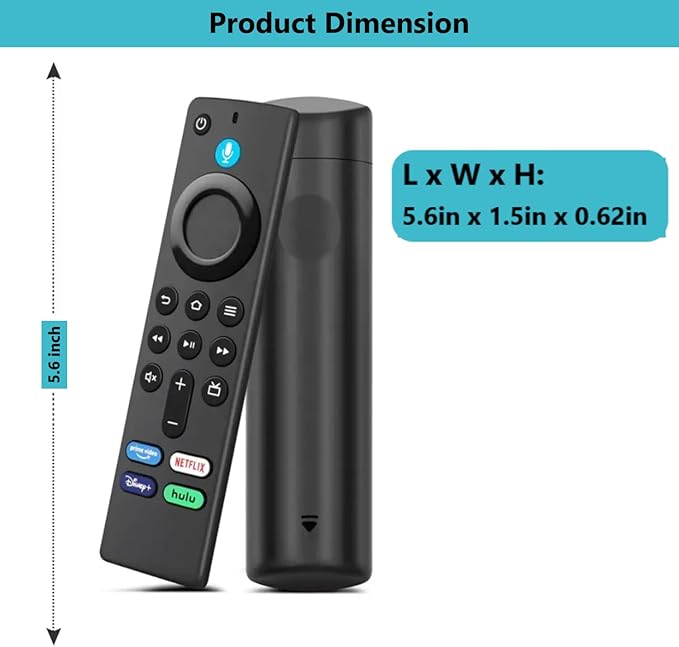 Stick Remote Replacement Compatible with Stick (2nd, 3rd, Lite, 4K), Cube (1st, 2nd Gen), 3rd Gen Control Device