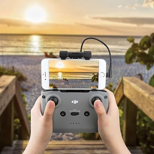 1FT+ 0.5FT(2 pack) USB Micro to iOS DJI Remote Controller Cable for DJI Mavic Mini(1st Gen), Mini SE, Mavic Pro, Spark, 2 Pro Zoom, Mavic Air,Platinum, Phone/Tablet 90 Degree Data OTG Cord Accessories