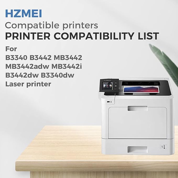 High Yield B341H00 Toner Cartridge B341H00 Black Toner with Chip Compatible for Lexmark B3340 B3442 MB3442 Laser Printer 3,000 Pages