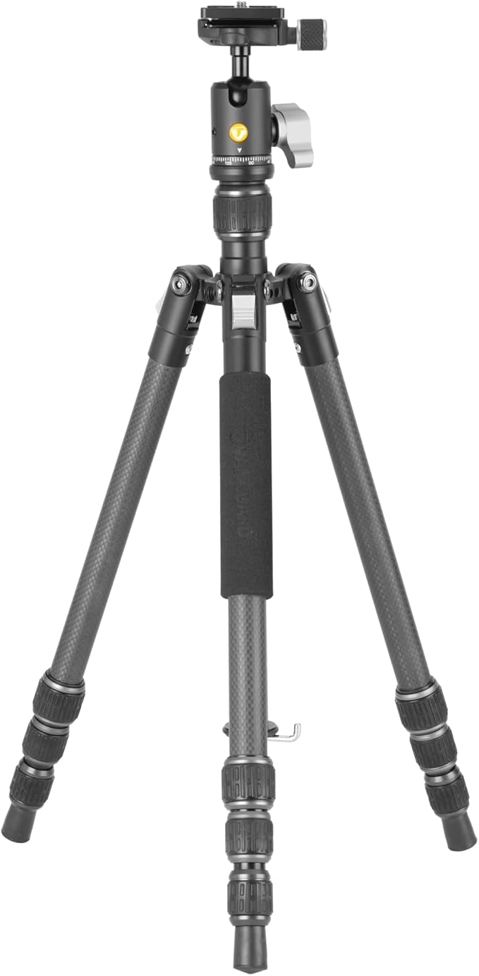 Vanguard Vesta GO 204CB Ultra Lightweight and Packable Carbon Fiber Travel Tripod with VEO BH-45 Ball Head