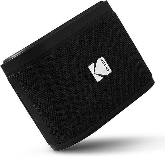 KODAK SOUNDBRIX™ Bluetooth Speaker with HD Sound Portable Wireless IPX4 Water Resistant Upto 5H Playtime V5.4 for Home Party Outdoor Beach Electronic Gadgets Birthday Gift Black Stackable Speakers
