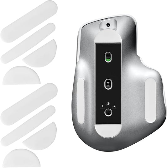 2 Pack MX Master 3/3S Wireless Gaming Mouse Feet Sliding Stickers, Wear-Resistant Smooth Mice Glass Skates Pad Compatible with Logitech Mouse Feet Replacement (Glide Mice Skates, White PTFE)