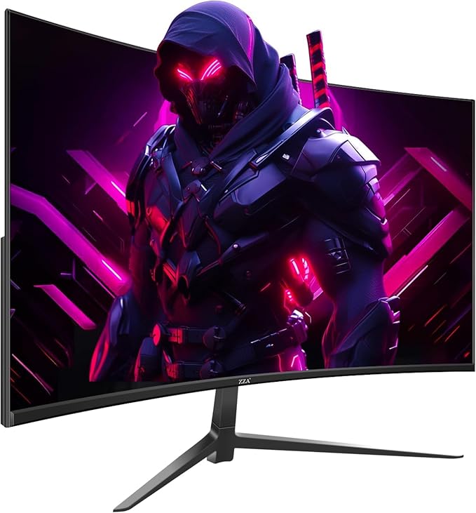 ZZA Curved Monitor,27 inch 280Hz Gaming Monitor,Full HD 1080P Computer Monitor,Eye-Care Display with HDMI,DP,FreeSync,Wall Mountable for Office and Home