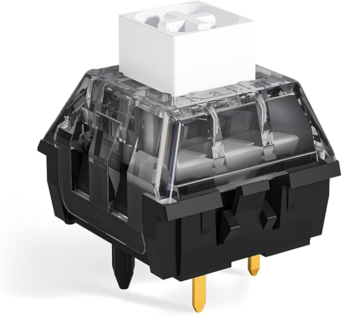 DRAOZA Kailh Box White V2 Switch for Mechanical Gaming Keyboard, 5 Pin Clicky Switch （Box V2 White,108PCS）