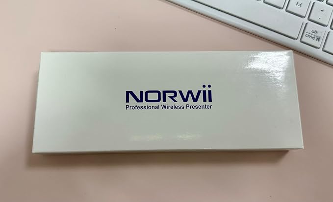 Norwii N95 Presentation Clicker, PowerPoint Clicker for Presentation Remote, Rechargeable Wireless Presenter Pointer, Slide Advancer for PC/Laptop/e-Book in Classroom, Auditorium, Church (Green,USB-A)