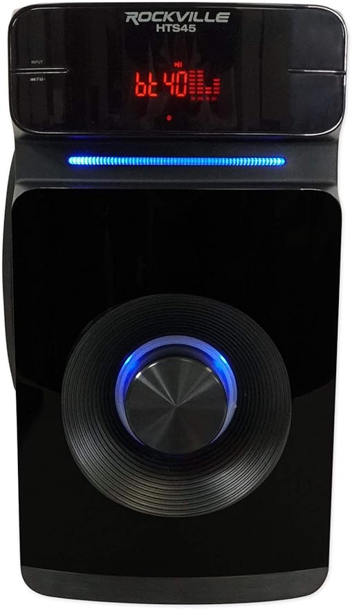 Rockville HTS45 800w 5.1 Channel Home Theater Audio System, Bluetooth Connectivity, USB/SD Playback, Wall-Mountable Speakers, for Home Entertainment