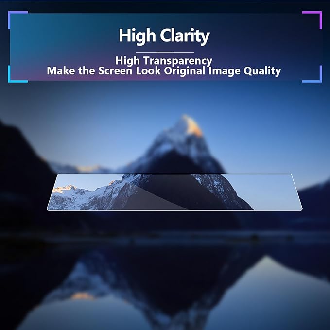 SXCY 2PCS for 2024 2025 2026 Lincoln Nautilus Screen Protector [Dash] for 2024 2025 2026 Lincoln Nautilus Accessories 2024 2025 2026 Nautilus Touch Display Screen Protector[4H Nano]