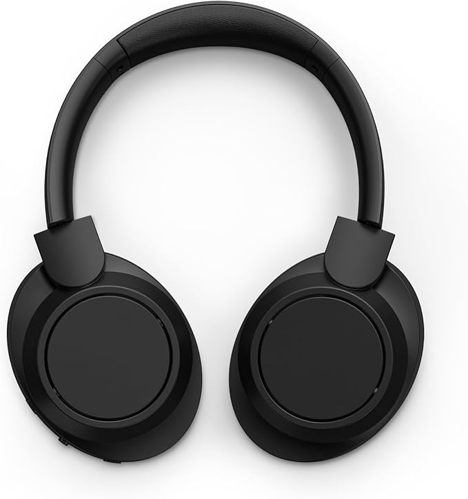 PHILIPS H6509 Wireless Headphones,Over-Ear Bluetooth Headphones with Noise Canceling Pro,Dynamic Bass,70H Battery Life,Fast Charging,Soft Ear Cups,Bluetooth 5.3, Multipoint Connectivity,App Control