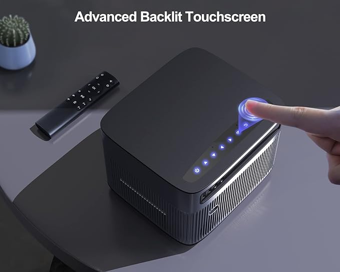 [Auto Focus/Keystone] 4K Projector with WiFi 6 and Bluetooth 5.2, FHD Native 1080P WiMiUS P64 Outdoor Movie Proyector, 50% Zoom, Home Projector Compatible with iOS/Android/HDMI/TV Stick