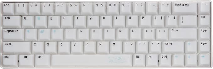 STORIA Magnetic Gaming Keyboard Mercury 65 Rapid Trigger, White, Transparent Keycap, 65%, Polling Rate 8000Hz
