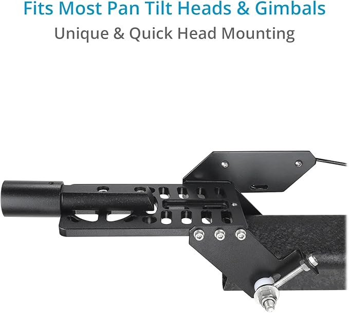 Proaim Wave-5P 24ft Crane Jib with Heavy-Duty Tripod Stand & Floor Dolly. for Video Film & Broadcasting Cameras. Payload up to 15kg/33lb (P-W5P24-BASE)