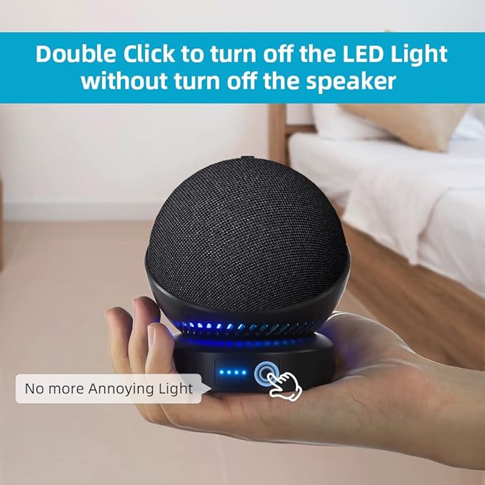 Battery Base for Echo Dot 5th Gen Portable Echo Dot 4th and 5th Gen & Homepod Mini Battery Base Pack, Not Including dot Speaker (Black)