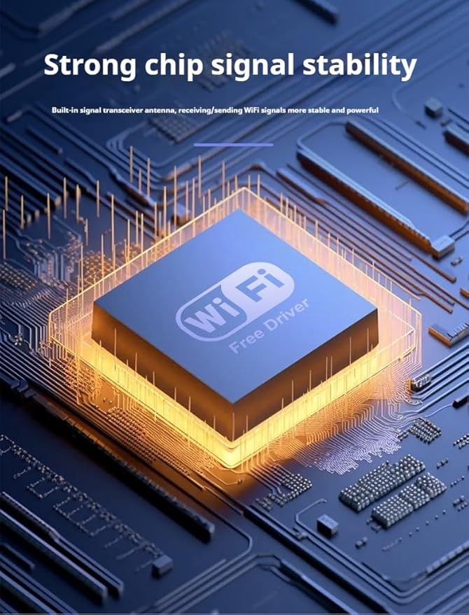 USB WiFi Adapter,1300Mbps WiFi USB 3.0 Dual Band 5G/2.4G Wireless Network Adapter for Desktop Laptop PC, Dual 2dBi Antennas,Supports Windows 11/10/8.1/8/7