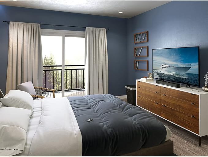 Yamaha Audio SR-C20A Compact Sound Bar with Built-in Subwoofer and Bluetooth, Black