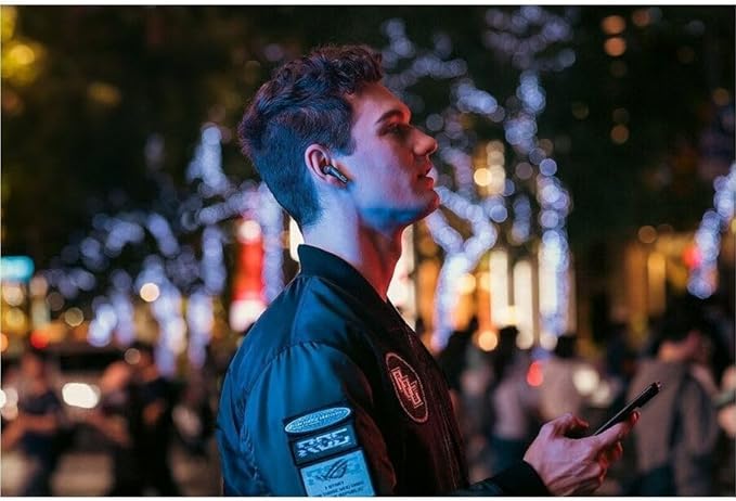 ASUS ROG Cetra True Wireless SpeedNova Gaming Earbuds – Dual-Mode (BT, 2.4GHz), Realistic Audio, Dirac Opteo, Bone-Conduction AI Mic, Adaptive ANC, 46Hr Battery, PC, PS5, PS4, Switch, Mobile - Black