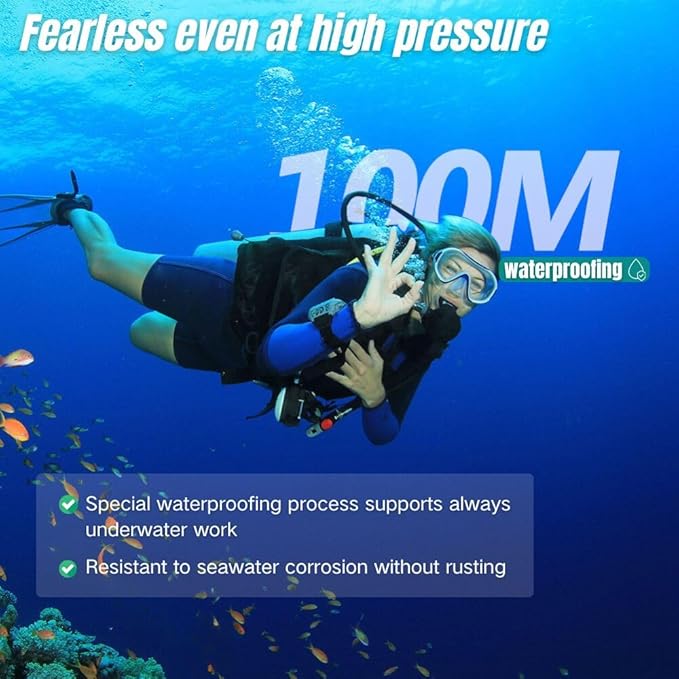 Underwater Camera, Aquarium Live Streaming Pond 5MP Camera with 32ft Cables