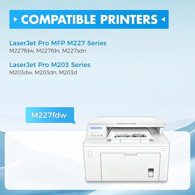 30A Black Toner Cartridge 2-Pack with chip High Yield Replacement for HP 30A CF230A 30X CF230X Compatible for HP LaserJet Pro MFP M227fdw M227fdn M203dw M227sdn M203dn M203d Printer M277 M203 Ink Copy