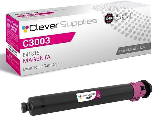 CS Replacement Toner Cartridge Compatible with Ricoh C3003 841815 Magenta Color Laser Aficio MP C3003 Aficio MP C3004 Aficio MP C3503 Aficio MP C3504 Magenta
