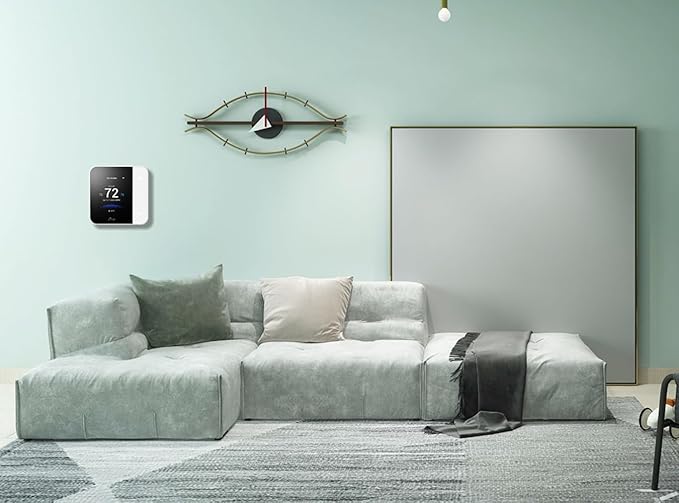 Vine Thermostat for Home with Touchscreen Color Display, WiFi Smart Thermostat Compatible with Alexa and Google Assistant, 7day/8period Programmable, Energy Saving, C-Wire Required, Screen Size 2.8"