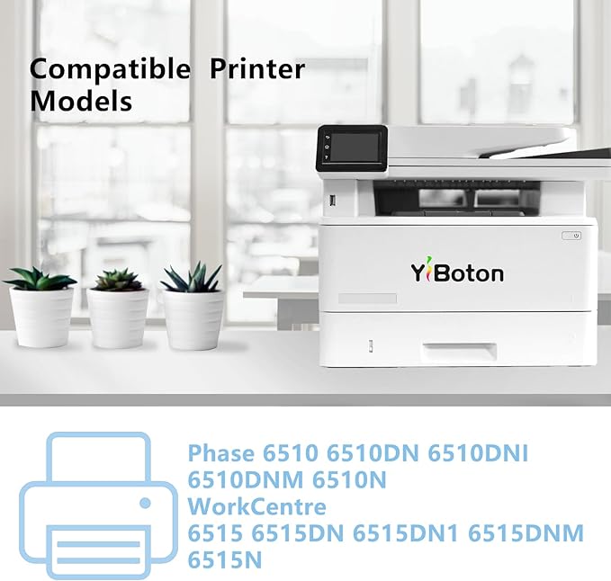 Phaser 6510 Workcentre 6515 Drum Unit Cartridge Replacement for Xerox 108R01417 108R01418 108R01419 108R01420 Imaging Unit Compatible for Xerox Phaser 6510 WorkCentre 6515 Printer Drum