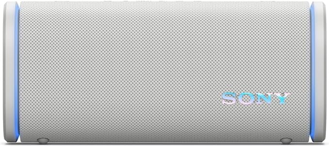 Sony ULT Field 5 Wireless Portable Bluetooth Speaker, IP67 Waterproof, Dustproof, and Rustproof with Enhanced Bass, 25 Hour Battery, 360° Party Light, and Shoulder Strap (SRSULT50W), Off White