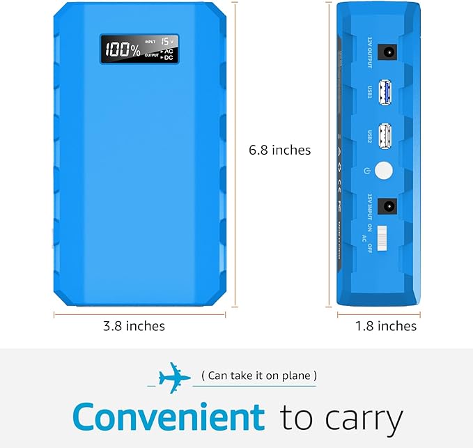 SinKeu Power Bank, 24000mAh with 110V AC Outlet Portable Laptop Battery Bank, 65Watt Portable Power Charger for iPhone 15, Outdoor Camping and Home Office Hurricane Emergency