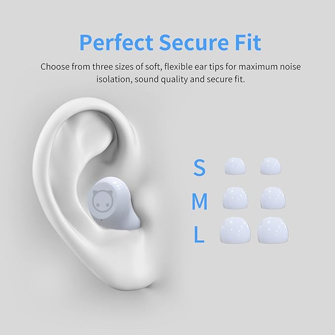 Wireless Earbuds,Bluetooth 5.0 in Ear Headphones with Microphone Lightweight,Noise Cancellation,3D Surround Stereo Earphones for Girl Gift,Long Life Portable Mini Charging Case