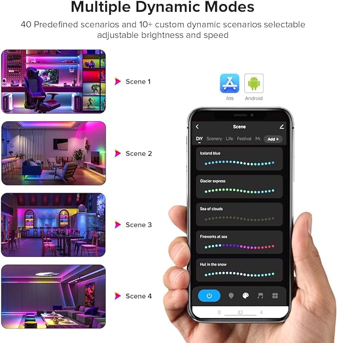 WiFi RGB IC LED Controller DR03W, Control by Smart Life/Tuya APP/Alexa/Google Home, Support WS2811/WS2812B COB Strip, SPI RGB Controller Work with WR01RF RC03RFB RF Remote