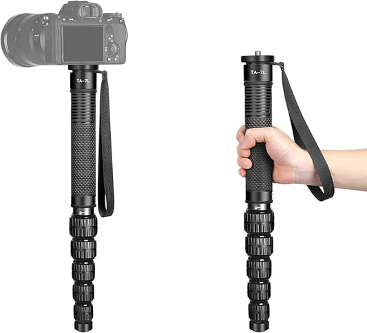 TONYBOO TA-7L 68.5 inch Camera Monopod, 36mm Aluminum Monopod with 6-Section Portable Lightweight, Max Load 40 lbs, Heavy Duty Camera Stand for DSLR Canon Nikon Sony, Easy to Carry
