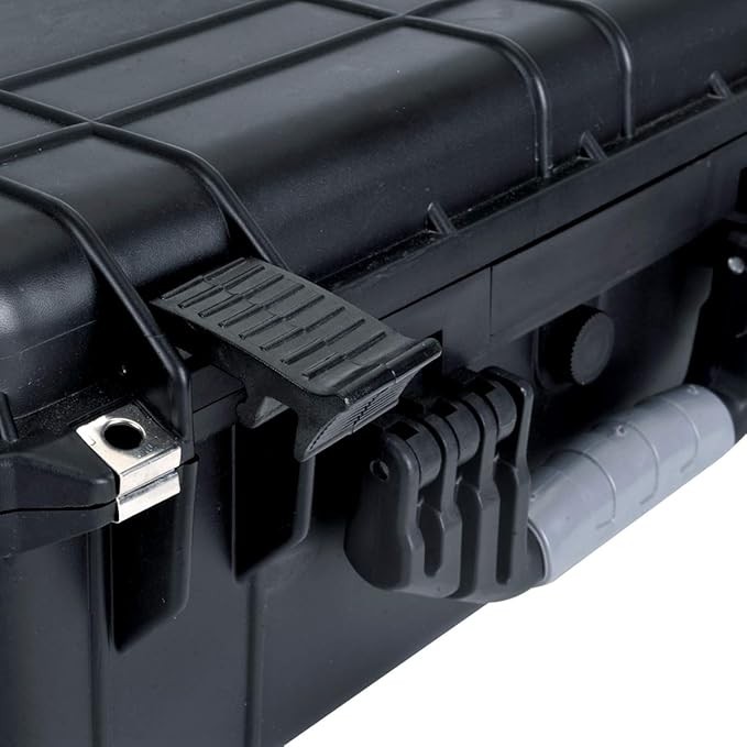 MEIJIA Portable All Weather Waterproof Protective Hard Case,Compact Camera Case with Customizable Fit Foam,Fit Use of Drones,Camera,Equipments, Elegant Black,20.62 x16.85x8.11inches