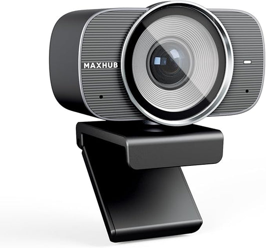 4K USB Video Conference Camera - 120° Wide Angle, Auto Framing Webcam for Mac PC Meetings, 1/2.3" CMOS Sensor Noise Reduction, USB Type-C Connect Laptop PC, Certified for Microsoft Teams