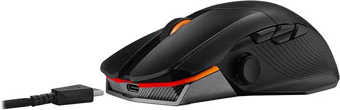 ASUS ROG Chakram X Origin Wireless Gaming Mouse – MMO/MOBA Design, Detachable Joystick, 11 Programmable Buttons Right-Handed, 123g, Tri-Mode Connectivity, 36K DPI, up to 150Hr Battery, PC/Mac Support