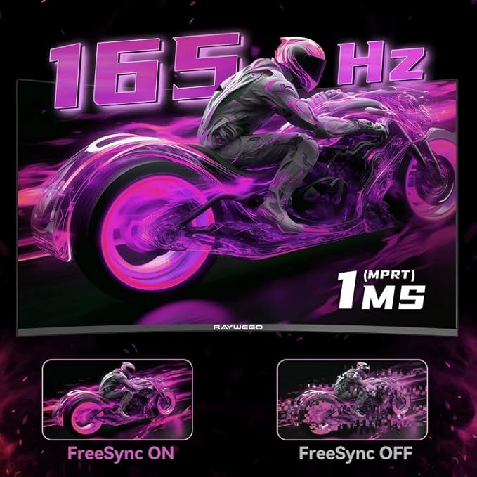 34 Inch Ultrawide Curved Monitor Gaming,21:9 WQHD 3440x1440p 165Hz Monitor with RGB Backlight,PIP/PBP,127% sRGB,Crosshair/Timer/FPS/RTS,FreeSync HDMI 2.0 x2 & DP1.4 x 2