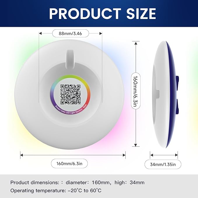 Dream Color LED Light Speaker Base, Desktop Holder Mount,Compatible Echo Dot (5th Gen)，Echo Spot，HomePod mini，Echo Dot (4th Gen)，Echo Dot (3red Gen)，Ehco Pop，Exquisite Desktop Decoration