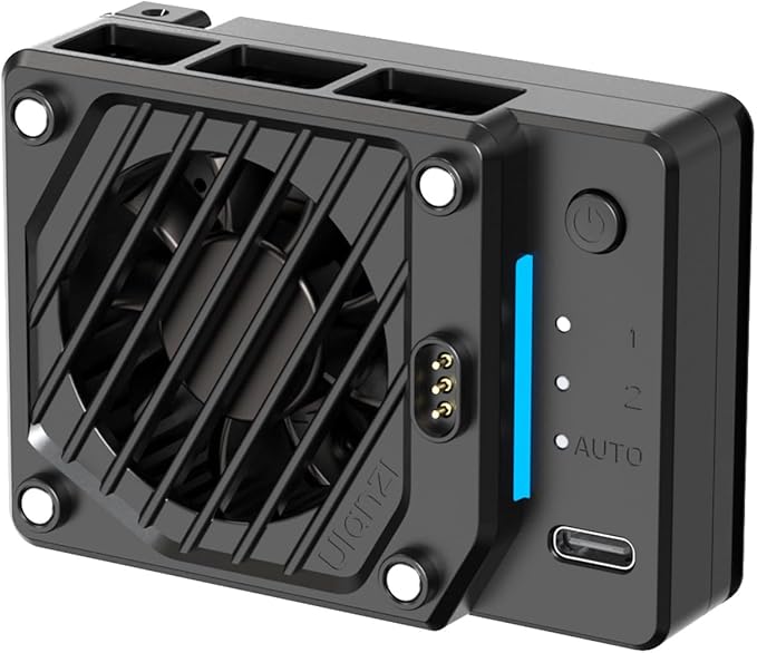 ULANZI CU01 Camera Cooler for DSLR & Mirrorless Cameras, Portable Cooling Fan with 3 Speeds for 4K Video Recording, Long Exposure Outdoor Photography, Hot Weather & Studio Use(No Battery,Cooler Only)