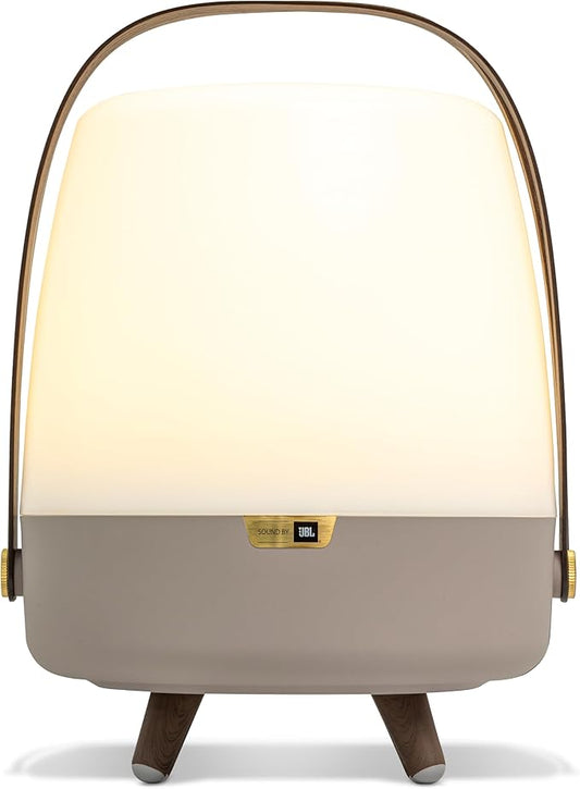 Adesso Kooduu Bluetooth Speaker Lamp – Cordless, Rechargeable Speaker & Lamp for Indoor/Outdoor Use, Earth