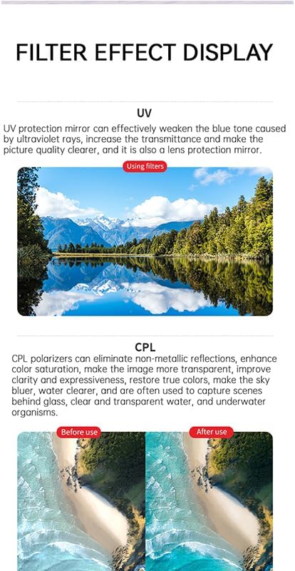 Lens Filter for DJI Mavic 4 Pro Drone (ND8 16 32 64)