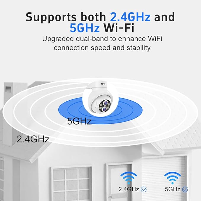 【Wireless Pro, 3K &10CH】5MP Outdoor Security Camera System Wireless, 4pcs WiFi Cameras Home Security System Video Surveillance with 1TB HDD, 7/24 Record,100FT Color Night Vision,Auto Track,2 way Talk