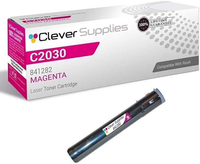 CS Replacement Toner Cartridge Compatible with Ricoh C2030 841282 Magenta Color Laser Aficio MP C2030 Aficio MP C2050 Aficio MP C2550 Magenta