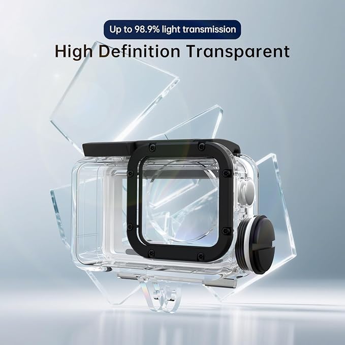 Suptig Waterproof Case Compatible for DJI Action 5/4/3, Waterproof Up to 164ft(50 Meters)
