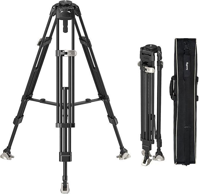 SmallRig FreeBlazer Heavy-Duty Carbon Fiber Tripod, 72" Video Bowl Tripod with One-Step Locking System, Load up to 55 lbs, for Camera, Camcorder-4167