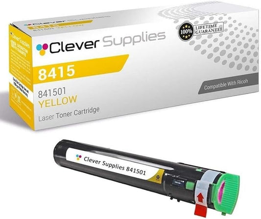 CS Replacement Toner Cartridge Compatible with Ricoh C2051 841501 Yellow Color Laser Aficio MP C2051 Aficio MP C2551 Yellow