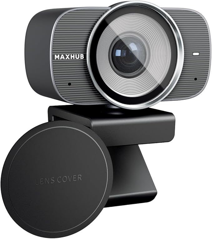 4K USB Video Conference Camera - 120° Wide Angle, Auto Framing Webcam for Mac PC Meetings, 1/2.3" CMOS Sensor Noise Reduction, USB Type-C Connect Laptop PC, Certified for Microsoft Teams