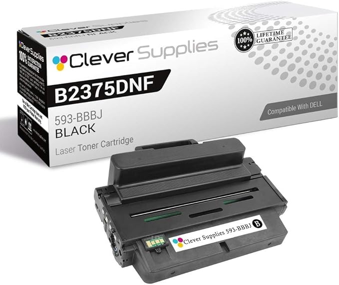 CS Replacement Toner Cartridge Compatible with Dell B2375DNF 593-BBBJ Black Multifunction B2375dfw Multifunction B2375dnf