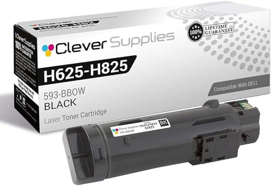 CS Replacement Toner Cartridge Compatible with Dell H625-H825 593-BBOW Black Laser H625CDW Laser H825CDW Laser S2825CDN