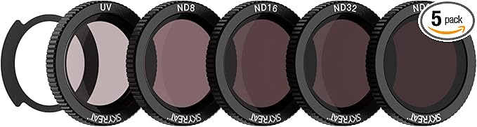 Skyreat Neo ND Filter Set,Multi-Coated Magnetic ND Filters Compatible for DJI Neo Drone Accessories -5 Pack (UV, ND8, ND16, ND32, ND64)