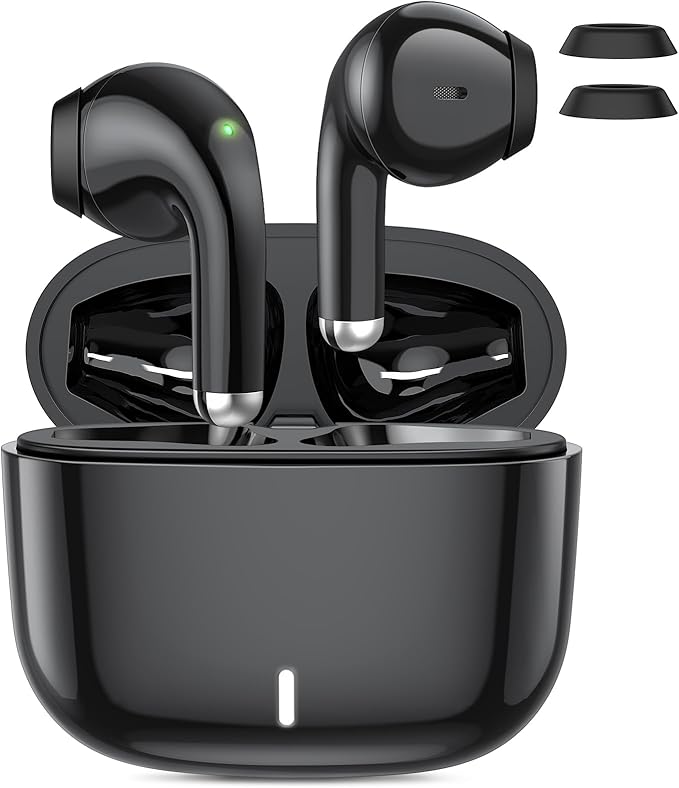 ACAGET Wireless Headphone for Samsung Galaxy S24 Ultra S25 S23 FE S22 S21 Plus Bluetooth 5.3 Earbuds Noise Canceling Earphones for iPhone 16 15 17 Pro Max 14 13 HiFi Stereo Earphone for Galaxy Z Flip