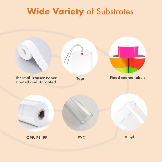 12 Rolls Wolfbarco 5.98" x 1476' (152mm x 450m) Black Premium Resin-Enhanced Wax Thermal Transfer Ribbon Compatible with Zebra,TEC, INTERMEC,Citizen,TSC,GODEX,ARGOX Printers