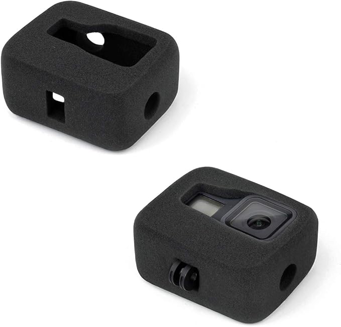 2-Pack Windslayer Cover Housing Frame Case for GoPro Hero 8 Black, Reduces Wind Noise for Optimal Audio Recording